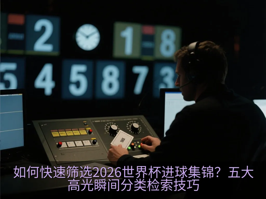 一个极简风格的移动端应用界面，展示了足球视频分类筛选菜单，带有进球、扑救和点球等分类图标